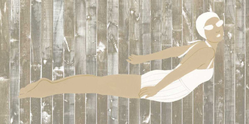 Vintage Diver III Poster Print - June Erica Vess