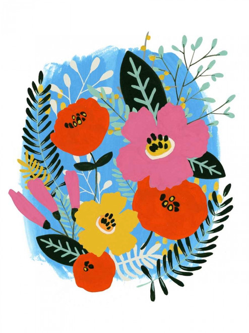 Bouquet Brights I Poster Print - June Erica Vess
