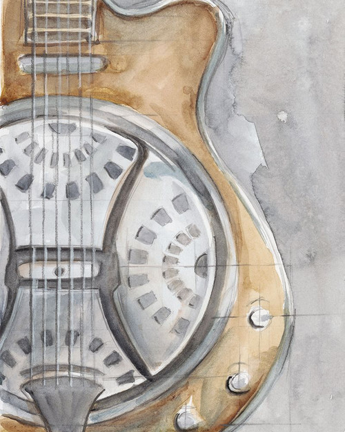 Watercolor Instrument Study III Poster Print - Ethan Harper