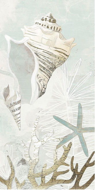 Golden Reef Panel I Poster Print - June Erica Vess