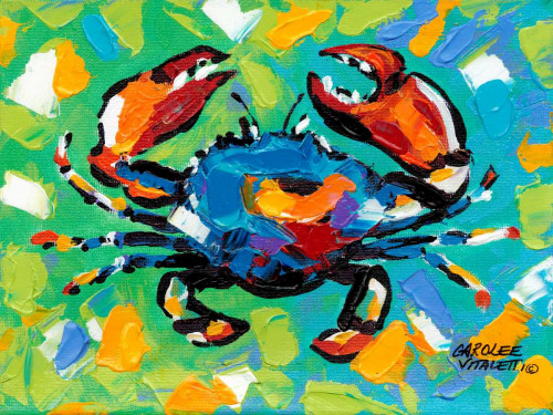 Seaside Crab II Poster Print - Carolee Vitaletti