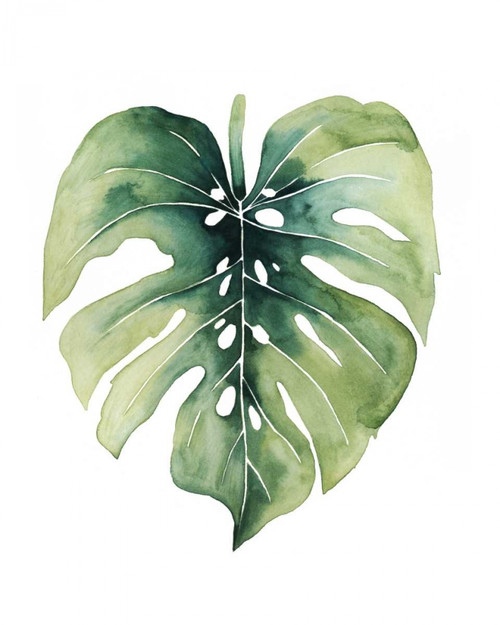 Custom Paradise Palm Leaves on white I Poster Print - Grace Popp