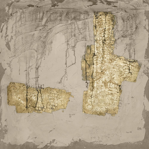 Gilded Neutral Ravine IV Poster Print - Jennifer Goldberger