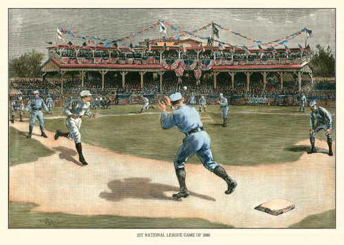 National League Game 1886 Poster Print - Snyder