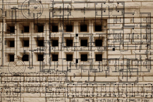 Architecture Drawing II Poster Print - Sisa Jasper