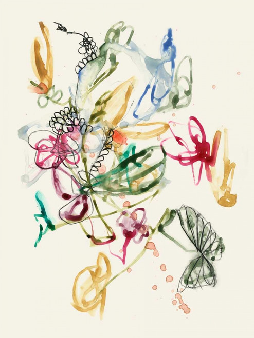 Scribble Arrangement I Poster Print - Jennifer Goldberger
