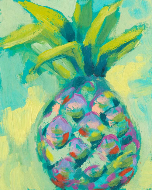 Vibrant Pineapple I Poster Print - Jennifer Goldberger