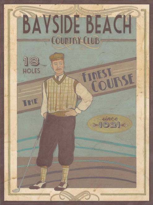 Retro Golf II Poster Print - June Erica Vess