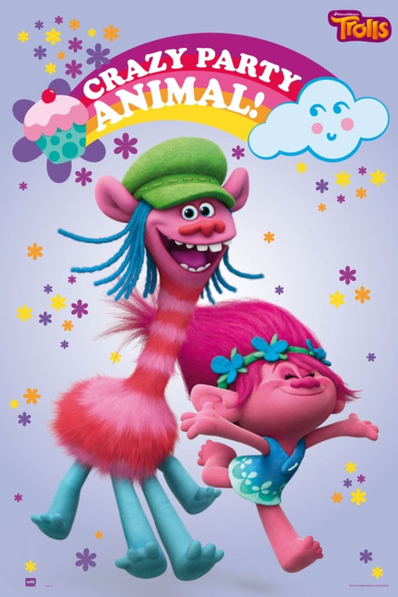 Trolls Crazy Party Animal Poster Poster Print - Item # VARGPE5057