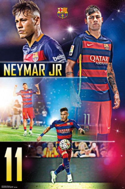 FC Barcelona - Neymar Jr 15 Poster Print
