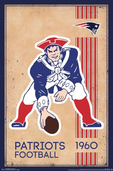New England Patriots - Retro Logo 14 Poster Print