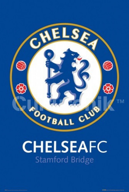 Chelsea Fc Club Crest Stamford Bridge Poster Print 36 X 24