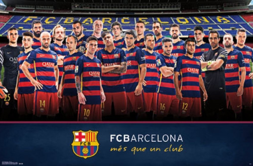 FC Barcelona - Team 15 Poster Print - Item # VARTIARP14487