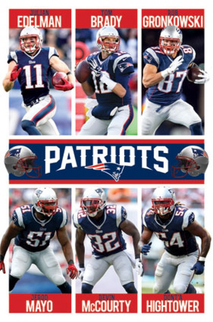 New England Patriots - Team 15 Poster Print - Item # VARTIARP14160 New England Patriots - Team 15 Poster Print - Item # VARTIARP14160