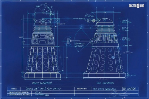 Doctor Who - Dalek Blueprint Poster Poster Print - Item # VARSCO5387