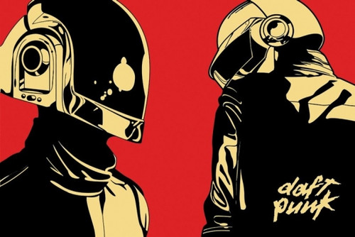 Daft Punk Cartoon Helmets Poster Poster Print - Item # VARXPS5149