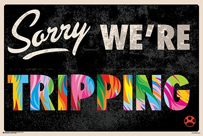 Sorry We're Tripping Trip Art Poster Print - Item # VARXPS1453