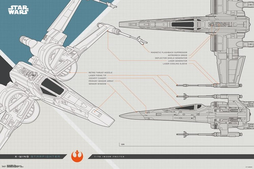 The Last Jedi - X-Wing Poster Print - Item # VARTIARP15544