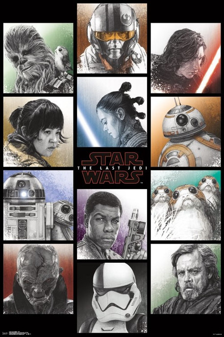 The Last Jedi - Grid Poster Print - Item # VARTIARP15540