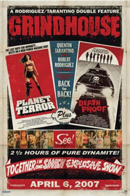 Grindhouse - Dual Death Proof/Planer Terror - Black Poster Print - Item # VARTIARP7695