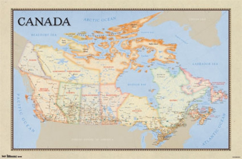 Map - Canada 13 Poster Print - Item # VARTIARP6531