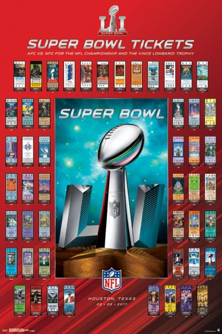 Super Bowl LI - Tickets Poster Print - Item # VARTIARP15322