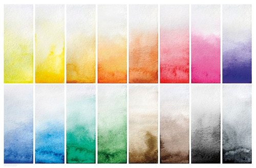 Bold Color - Watercolor Swatches Poster Print - Item # VARTIARP16144
