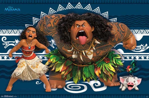 Moana - Faces Poster Print By