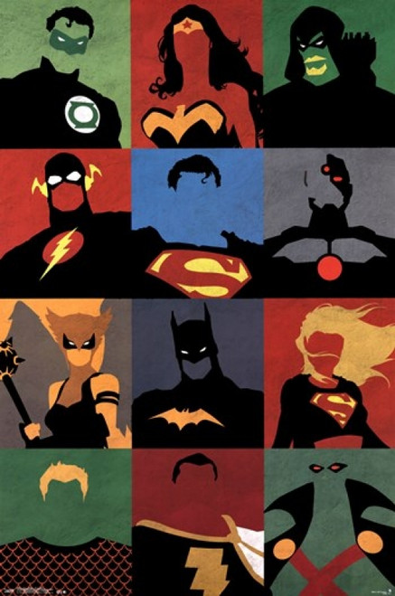 Justice League - Minimalist Poster Print