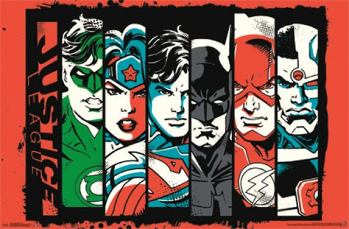 Justice League - Bars Poster Poster Print - Item # VARTIARP14204