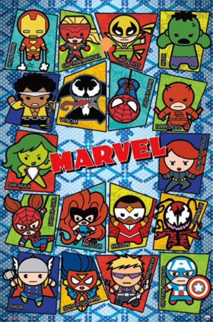 Marvel - Kawaii Grid Poster Print - Item # VARTIARP13816