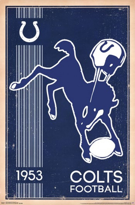 Indianapolis Colts - Retro Logo 2014 Poster Poster Print - Item # VARTIARP13175