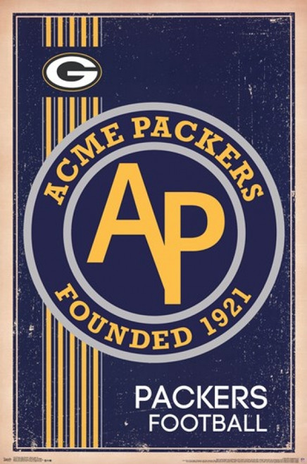 Green Bay Packers - Retro Logo 2014 Poster Print - Item # VARTIARP13174