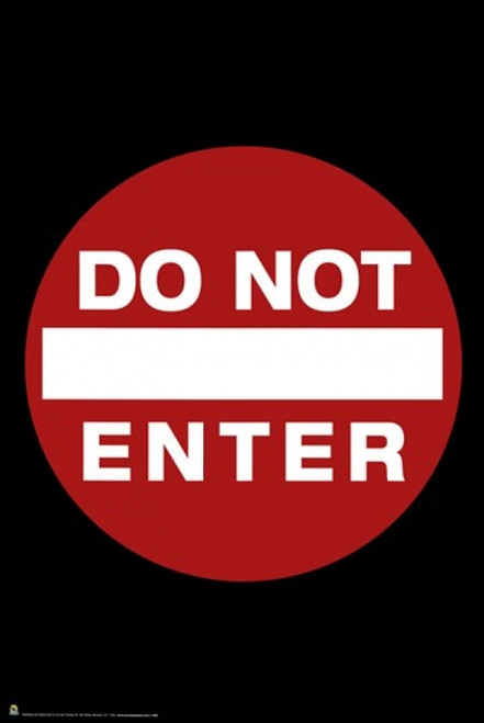Do Not Enter Sign Poster Poster Print - Item # VARSCO1522