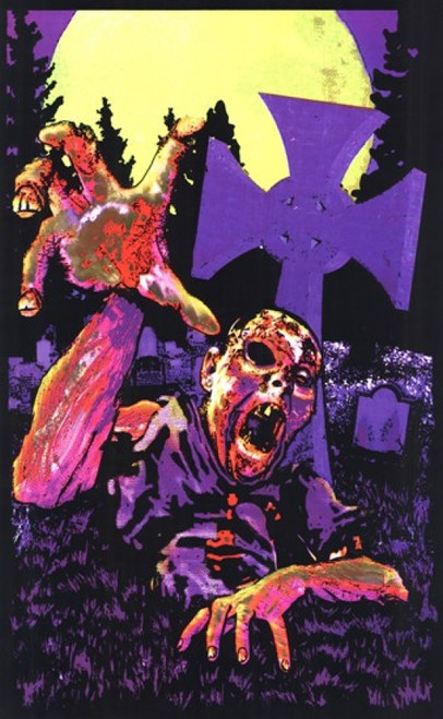 Black Light - Zombie Grave Poster Print