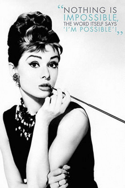 Audrey - Quote Poster Poster Print - Item # VARNMR241308