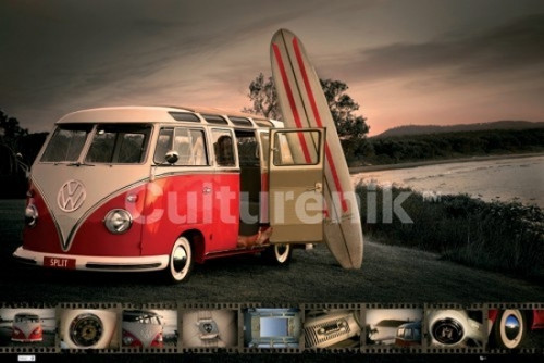 Vw Kombi Surfboard Poster Print (36 X 24) - Item # IMPST5527R