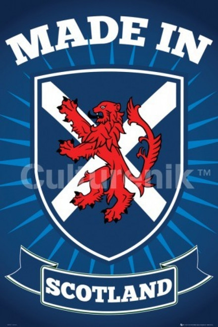 Scotland Made In Poster Print