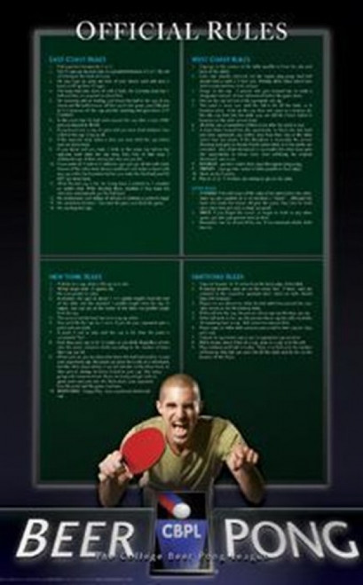Beer Pong - CBPL Official Rules Poster Poster Print - Item # VARIMPST4279R