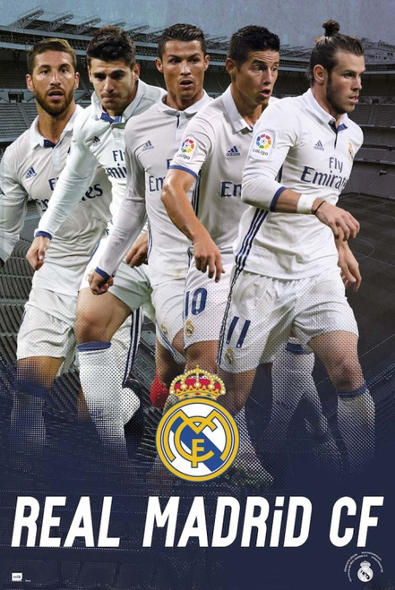 Real Madrid 2016-2017 Group Action Poster Poster Print - Item # VARGPE5079
