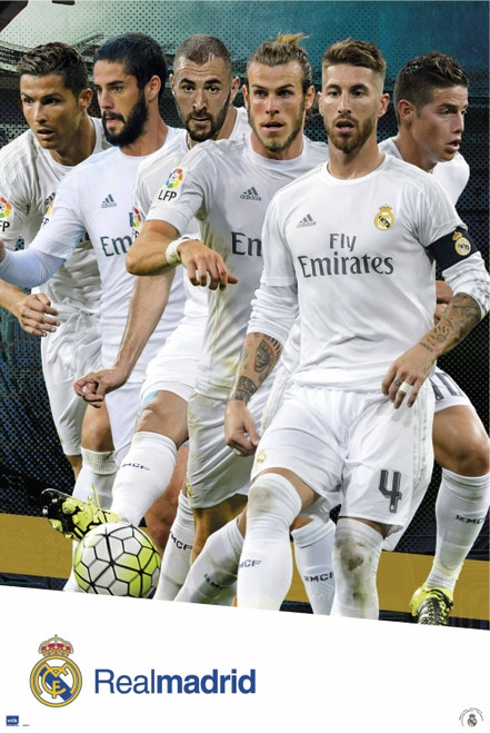 Real Madrid 2015-2016 Group Action Poster Poster Print - Item # VARGPE5024