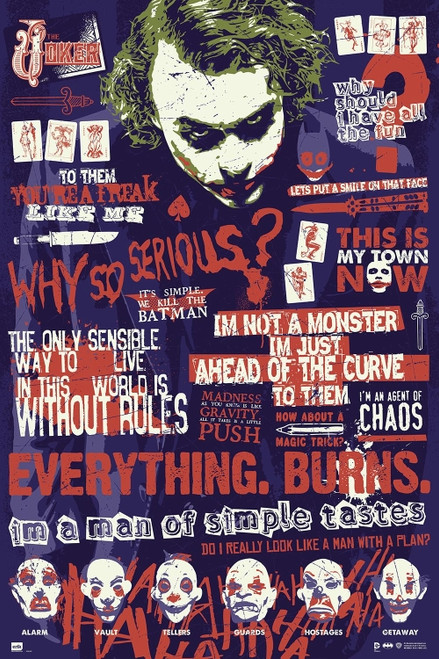 Batman The Dark Knight Joker Quitographic Dark Knight Poster