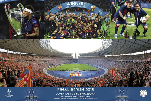Fc Barcelona Champions Stadium Celebration Poster Poster Print - Item # VARGPE4923