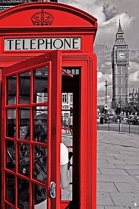 London - Telephone Booth Poster Poster Print - Item # VARGPE4400