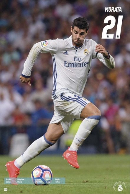 Real Madrid 2016-2017 Morata Action Poster Poster Print - Item # VARGPE5104