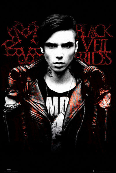 Black Veil Brides Black & White Poster Poster Print - Item