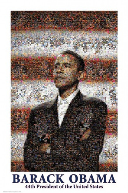Obama Mosaic Poster Poster Print by Dana McCullough - Item # VARGDPOB2003