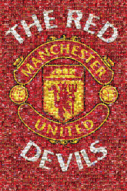 Manchester United Mosaic Poster Poster Print - Item # VARGBESP0626 Manchester United Mosaic Poster Poster Print - Item # VARGBESP0626