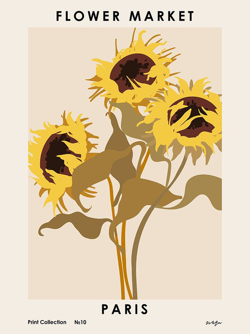 Flower Market. Paris Poster Print - Nktn