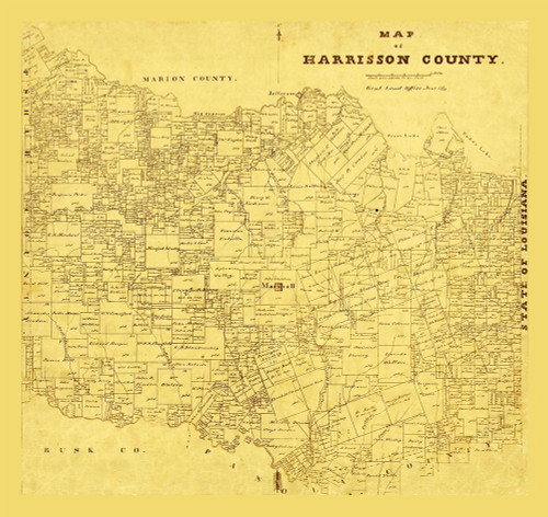 Harrison County Texas - 1871 by Unknown - Item # VARPDXTXHA0016